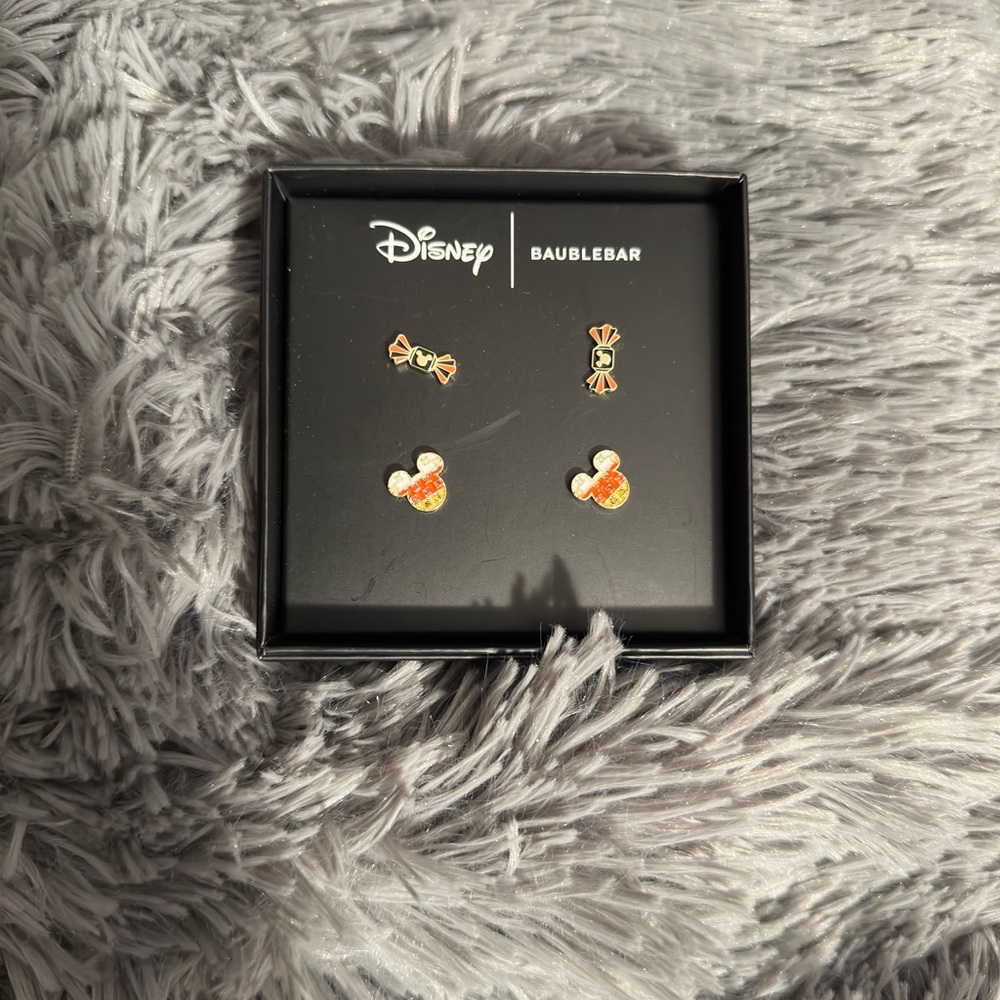Disney X Baublebar Halloween Mickey Mouse Earrings Candy Corn Candy